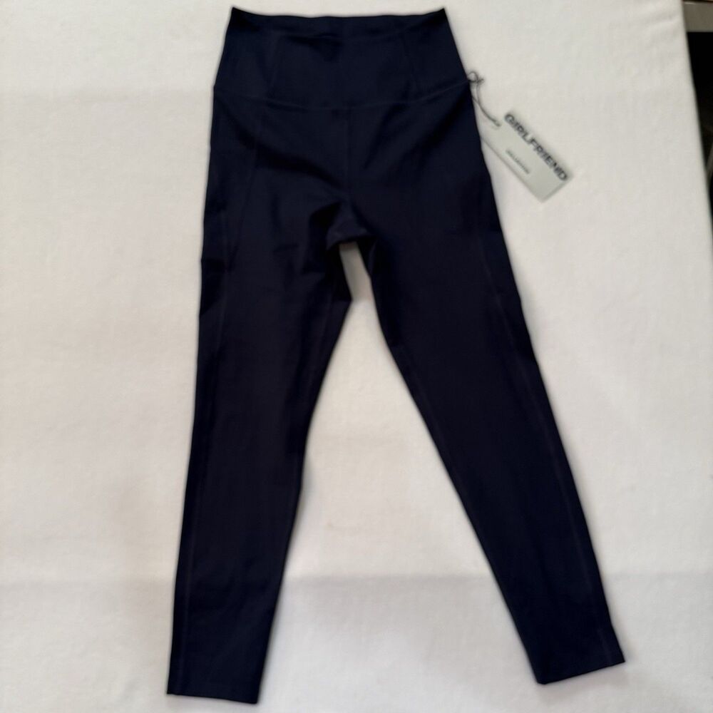 Girlfriend Collective Compressive High-Rise 7/8 Leggings 4008 Blue Size S